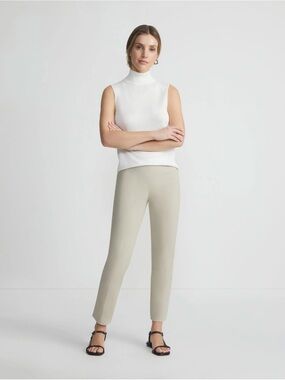 Lafayette 148 New York Stanton Pants Slim Leg Ankle Khaki Pants Size 12